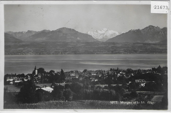 Morges et le Mt. Blanc