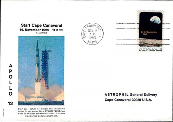 Cape Canaveral, Start Saturn 5 Vorderseite