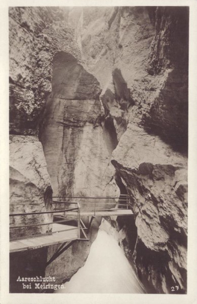 Aareschlucht bei Meiringen. 1935