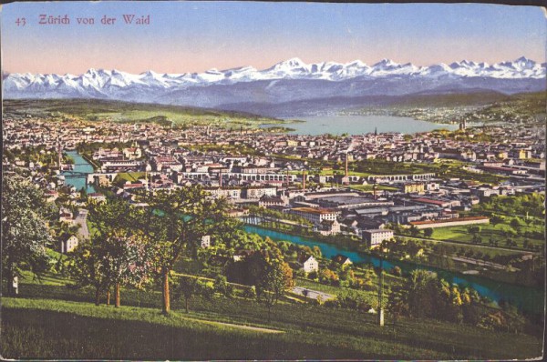 Zürich von der Waid