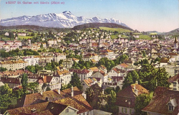 St. Gallen mit Säntis