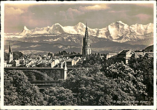 Bern und die Alpen Vorderseite