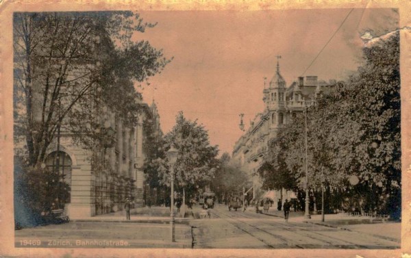 Zürich, Bahnhofstrasse Vorderseite