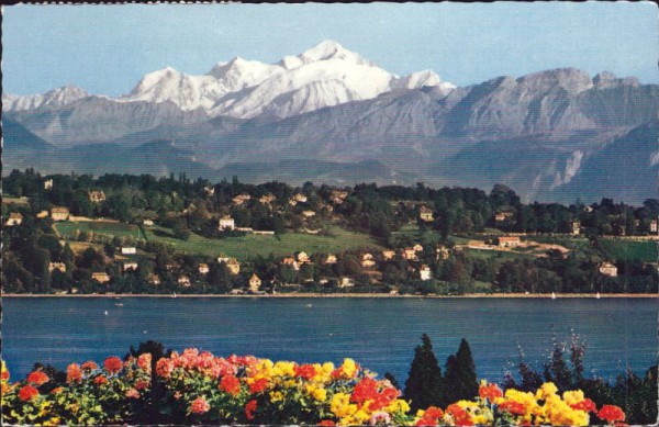 Le Mont Blanc vu des Environs de Genève
