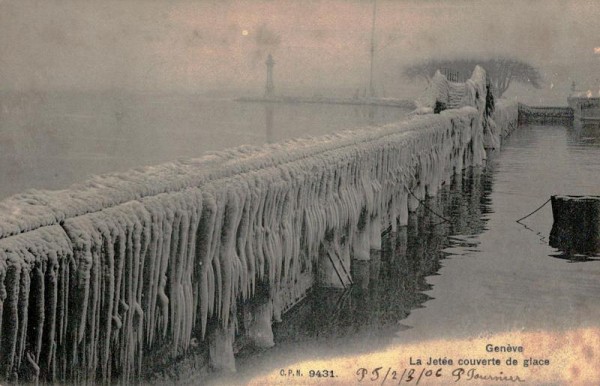 Genève, La Jetée couverte de glace Vorderseite