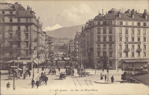 Genève - La Rue du Mont-Blanc Vorderseite
