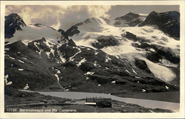 Berninahospiz und Piz Cambrena Vorderseite