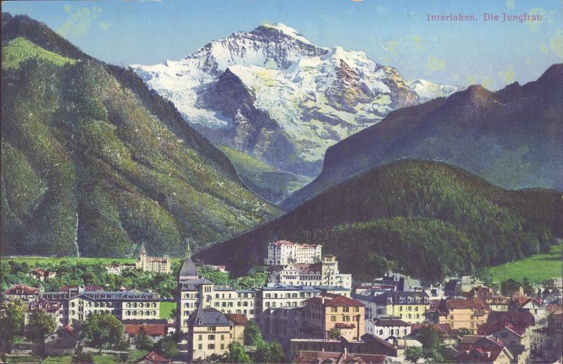 Interlaken, die Jungfrau | Bern | Schweiz | kartenplanet.ch | Alte
