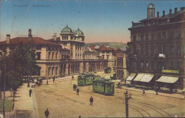 Winterthur, Bahnhofplatz Vorderseite