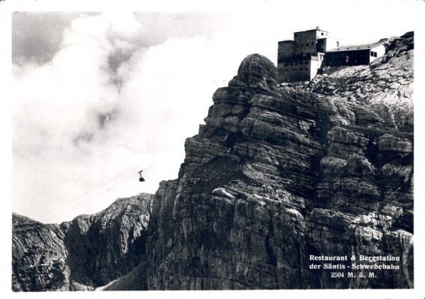 Restaurant & Bergstation der Säntis-Schwebebahn  Vorderseite