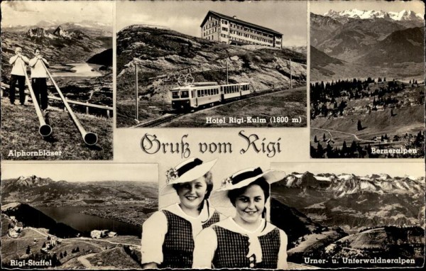 Gruss vom Rigi (1797 m) Vorderseite