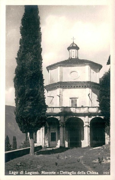 Lago di Lugano, Morcote - Dettaglio della Chiesa Vorderseite
