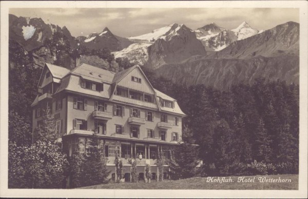 Hohfluh. Hotel Wetterhorn Vorderseite