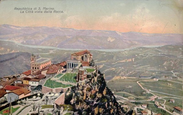 Repubblica di San Marino - La Citta vista dalla Rocca Vorderseite