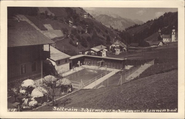 Sellrain, Schirmer's Schwimm- und Sonnenbad Vorderseite