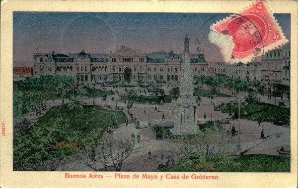 Buenos Aires-Plaza de Mayo y Casa de Gobierno Vorderseite