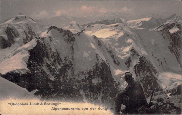 Alpenpanorama von der Jungfrau, Lindt&Sprüngli Vorderseite
