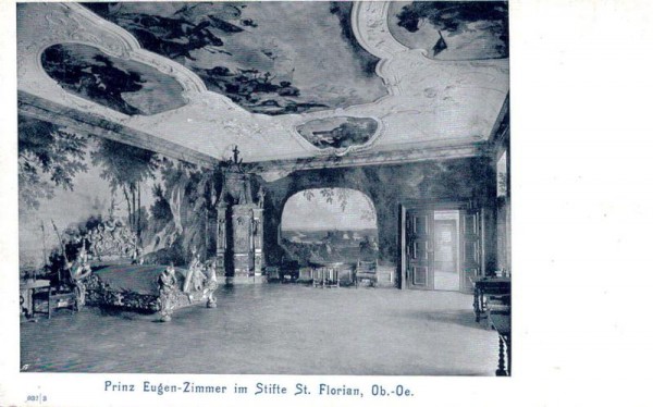 Prinz Eugen - Zimmer im Stifte St.Florian Vorderseite