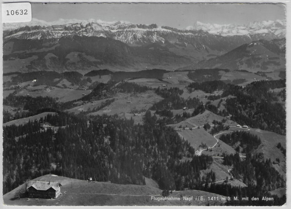 Flugaufnahme Napf i./E. mit den Alpen