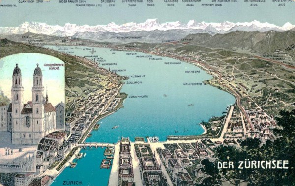 Der Zürichsee Vorderseite