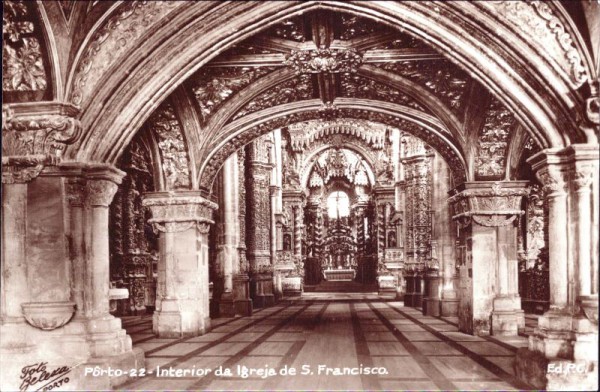 Porto - Interior da Igreja de S.Francisco