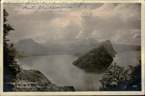 Bürgenstock und Pilatus Vorderseite