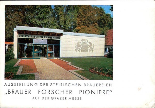 Graz, Ausstellung der steirischen Brauereien Vorderseite