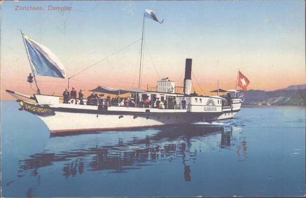 Zürichsee, Dampfer Glärnisch Vorderseite