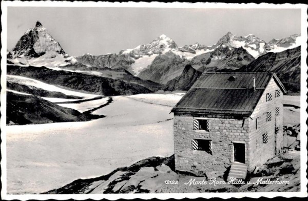 Monte-Rosa-Hütte Vorderseite