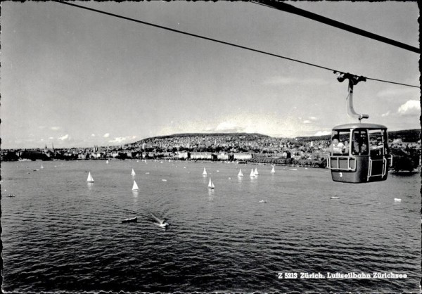 Zürich, Luftseilbahn Zürichsee Vorderseite