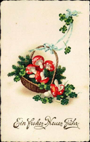 Ein frohes Neues Jahr. Vorderseite