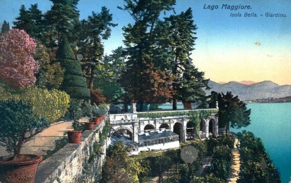 Lago di Maggiore, Isola Bella, Giardino Vorderseite