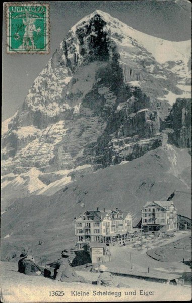 Kleine Scheidegg und Eiger (3967 m) Vorderseite