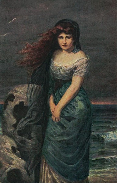 "Melancholie" von Prof. Georg Papperitz aus 19. Jhdt. Vorderseite