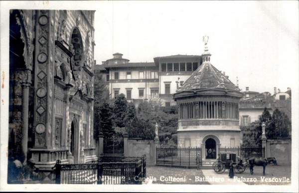 Bergamo - Capella Colleoni - Battistero - Palazzo Vescovile Vorderseite