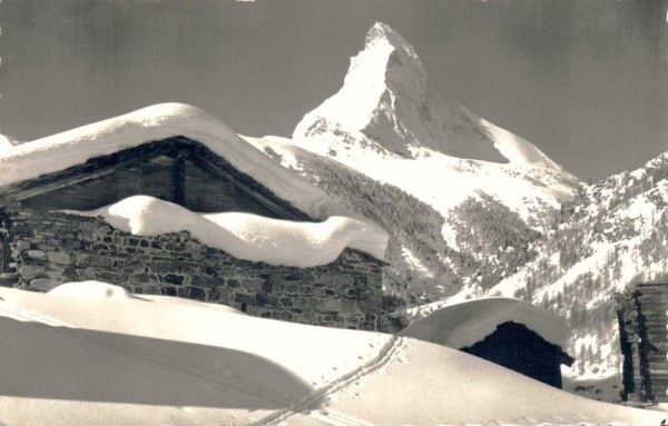 In Winkelmatten bei Zermatt, Matterhorn Vorderseite