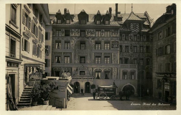 Hotel des Balance, Luzern Vorderseite