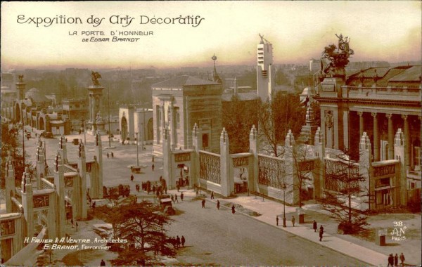 Exposition des Arts Décoratifs Vorderseite