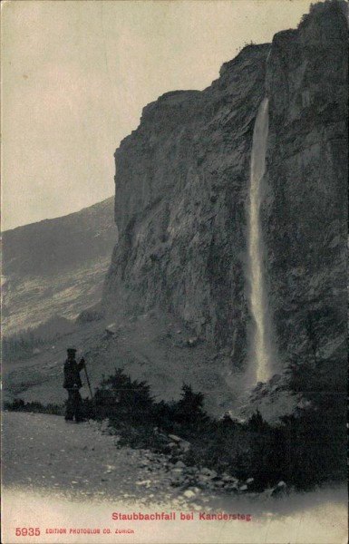 Staubbachfall bei Kandersteg Vorderseite
