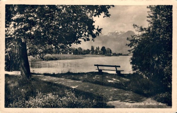 Seepromenade Sachseln - Sarnen. 1949 Vorderseite