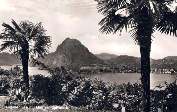 Luganer See mit Mte. San Salvatore Vorderseite