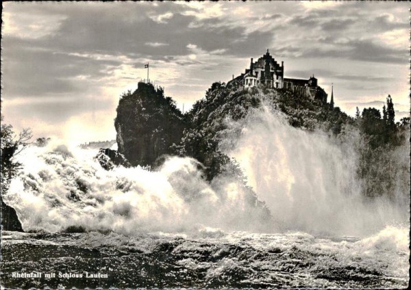 Rheinfall mit Schloss Laufen Vorderseite