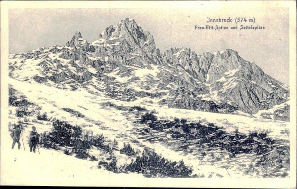 Innsbruck - Frau-Hitt-Spitze und Sattelspitze Vorderseite
