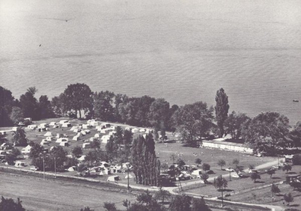 Strandbad und Camping Amriswil bei Uttwil TG  -  Flugaufnahmen Vorderseite