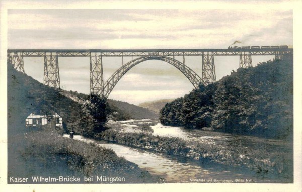 Kaiser Wilhelm-brücke bei Müngsten Vorderseite