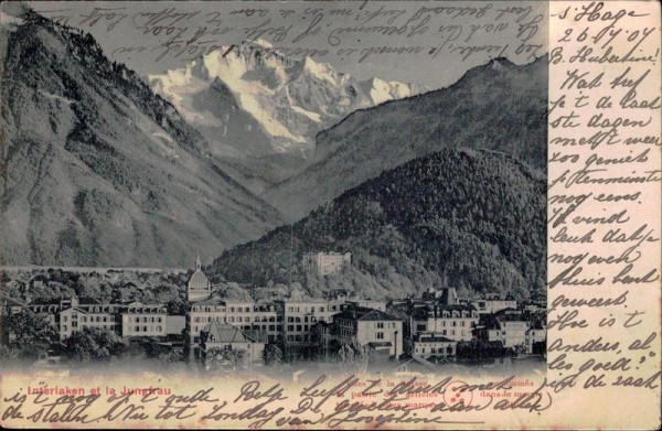Interlaken et la Jungfrau Vorderseite