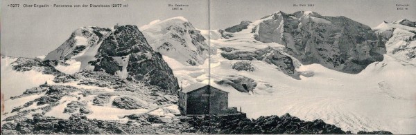 Ober-Engadin. Panorama von der Diavolezza