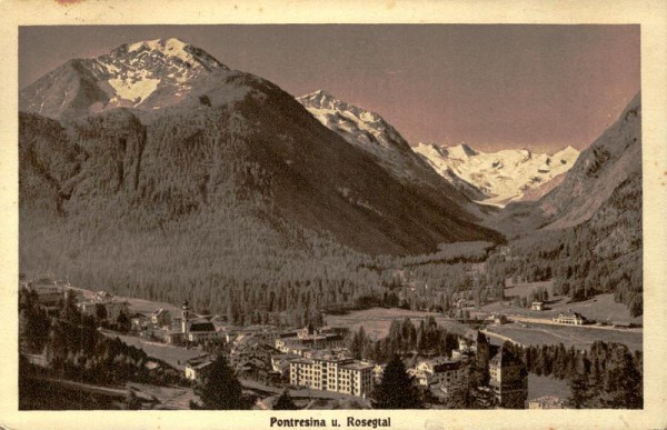 Pontresina u. Rosegtal Vorderseite