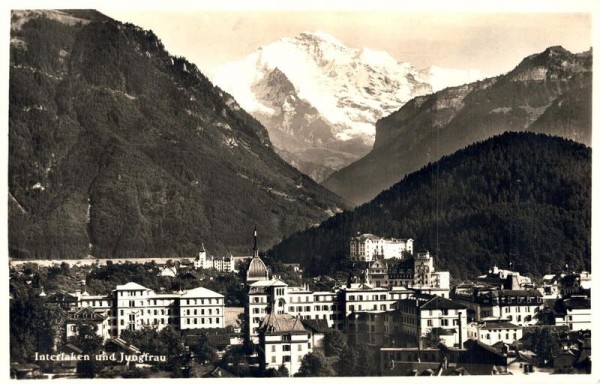 Interlaken mit Jungfrau Vorderseite
