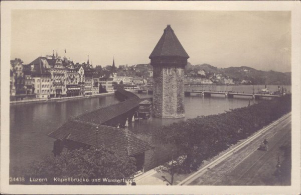 Luzern, Kapellbrücke und Wasserturm